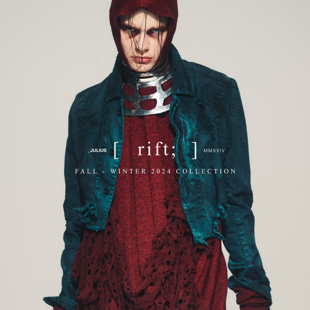 JULIUS Fall-Winter 2024 Collection rift; JULIUS OFFICIAL STORE